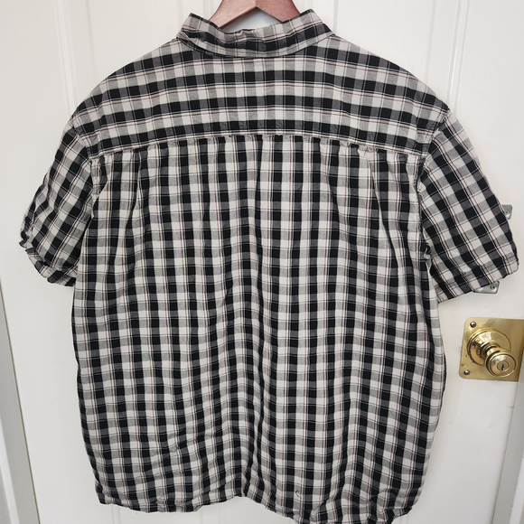 Carhartt Black and White Gingham Casual relaxed fit Shirt size 2XL - Picture 2 of 4